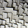 Escultura en papel de una embarazada. Miniatura